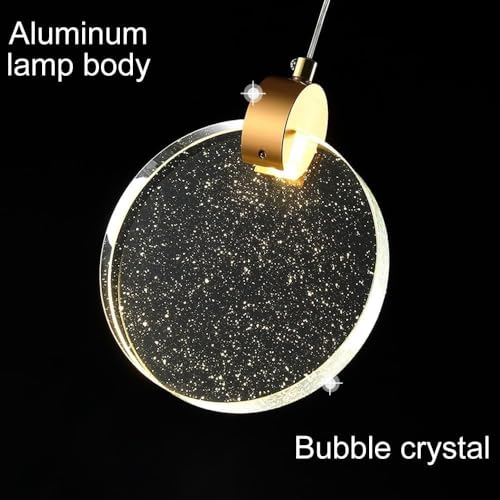Luces colgantes de cristal modernas candelabro LED mini de lujo para dormitorio 5