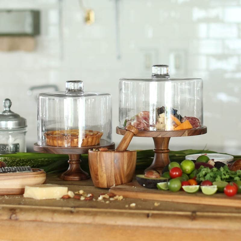 Amazon｜ダルトン(Dulton) アカシア ウッド コンポート Lサイズ