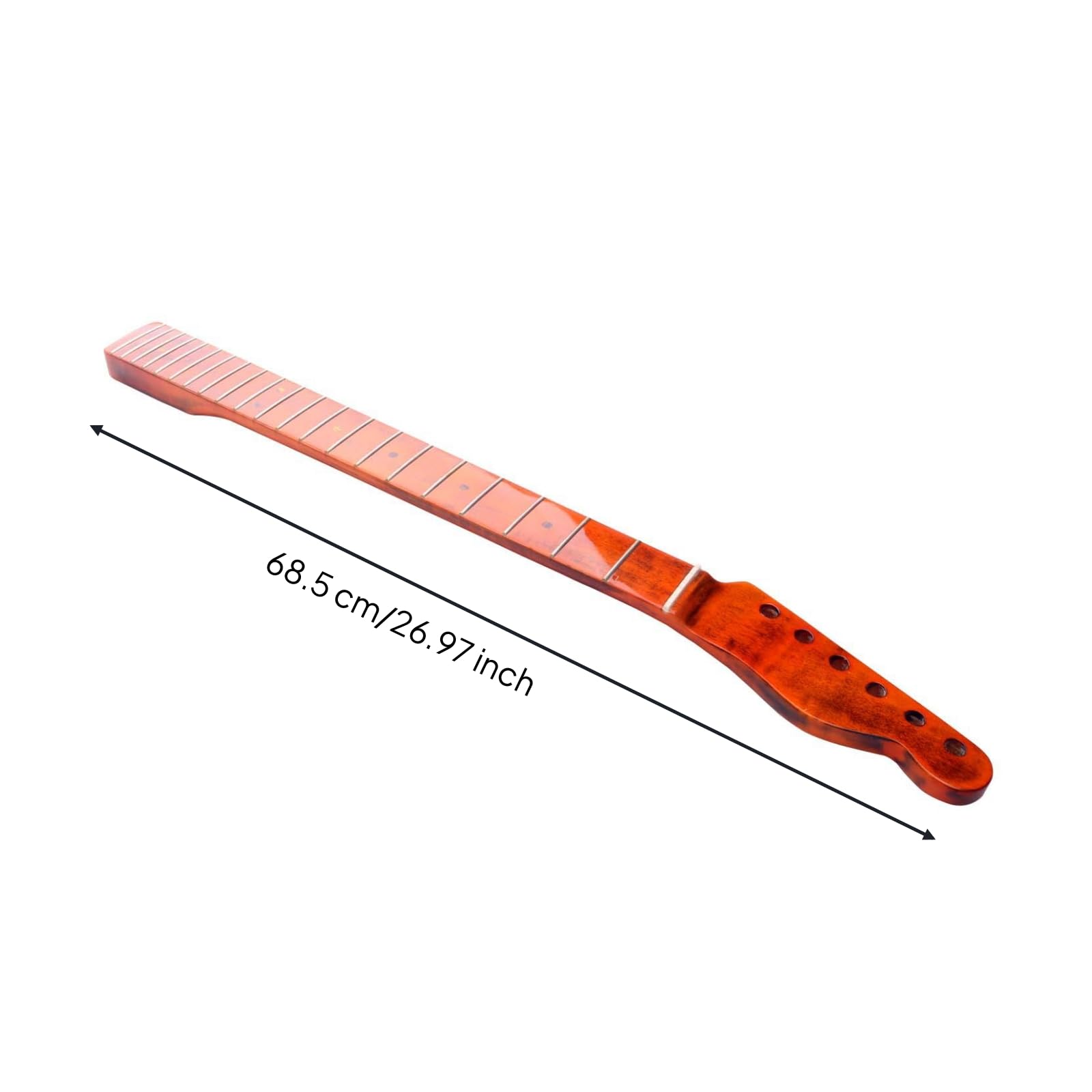 Qianly Manico Tipo Modello Tasti Manico in Acero di Ricambio Chitarra per Chitarristi