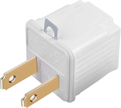 Miniatura 3 de Adaptador de conexión a tierra de 3 clavijas a 2 clavijas convertidor de salida - Adaptador de enchufe de 3 pines a 2 pines Extensión para cable