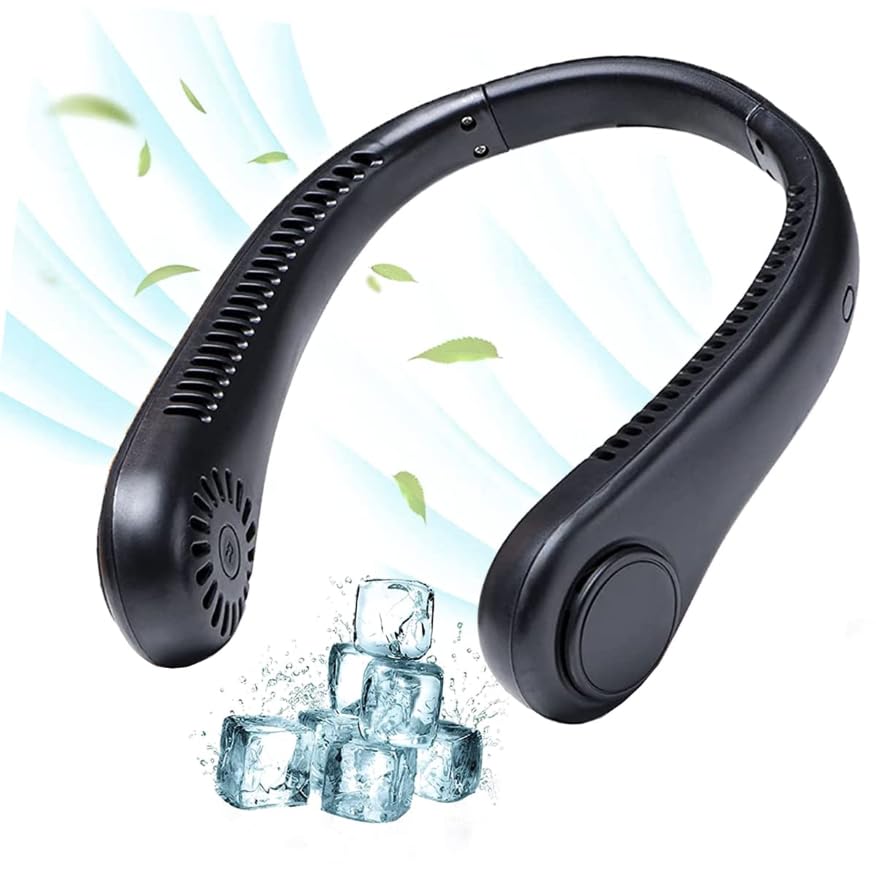 SR Portable Vaneless Neck Fan | Better Then Table or Hand Fans | USB Charging Battery Fan | Smart Mini Hand Free 3 High Speed Fan | 360� Flexible Cooling Low Noise Hanging Neck Fans (B0C7LBH398) Amazon Price History, Amazon Price Tracker