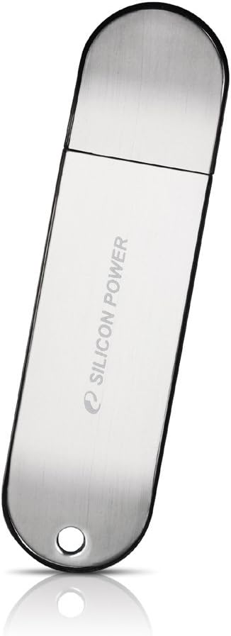 Silicon Power LuxMini 910 4 GB USB 2.0 Flash Drive - SP004GBUF2910V1S (Silver)