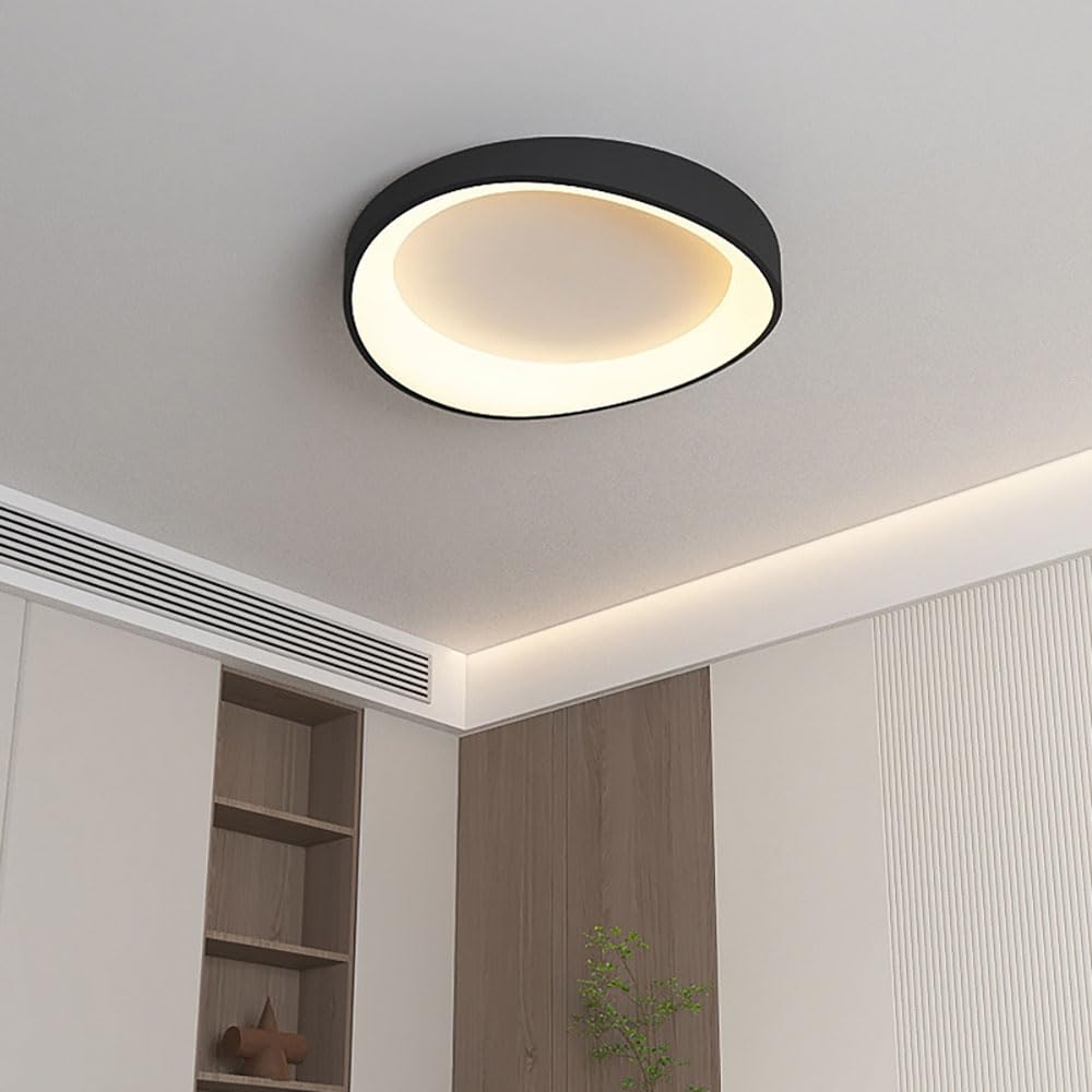 Lampa Sufitowa LED Do Montażu Podtynkowego, Oprawa Oświetlenia Sufitowego Do Sypialni,Nowoczesne Okrągłe Lampy Sufitowe Z Możliwością Przyciemniania 33W Z Pilotem,Oprawy Oświetleniowe Do Szafy