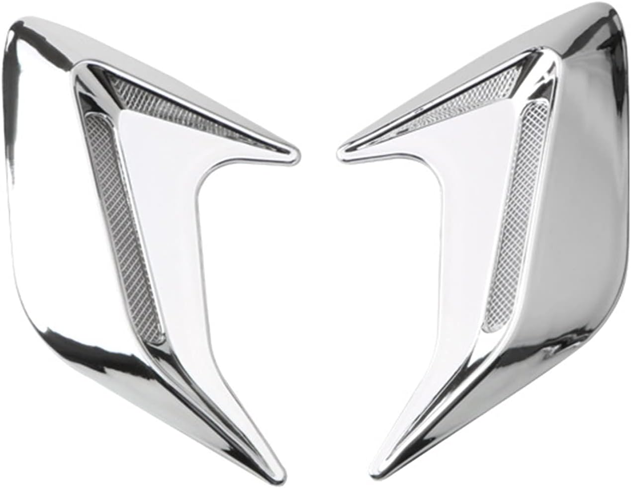 Hood Scoops 2 Pcs Air Flow Vent Hood Car Decorative Air Flow Intake, Air Flow Hood Scoop ABS Universal Car DIY Stickers (Color : White)