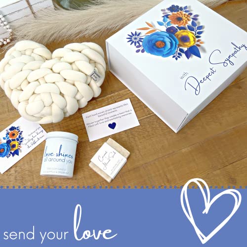 Sympathy Gift - Condolence Sympathy Gift Basket For Bereavement Grief Gifts Candle Pillow & Soap - Sorry For Your Loss Thinking Of You Grieving Care Package Gift Box For Women Men Friend #TOP1