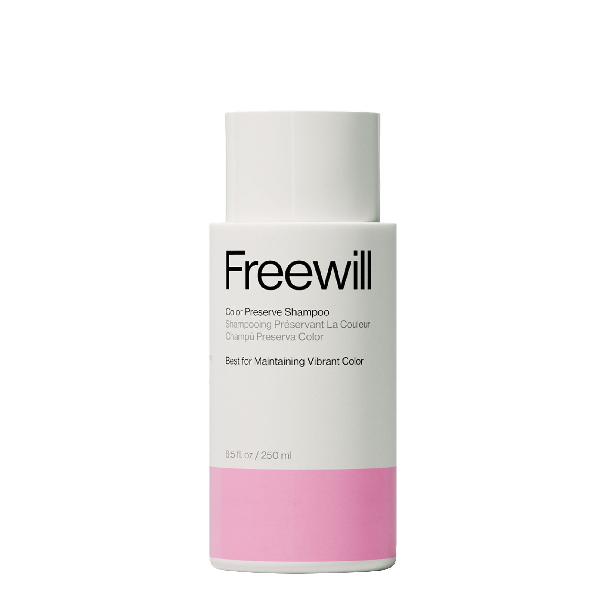 Freewill Color Preserve Shampoo, Gentle, Moisturizing and Nourishing Shampoo for Color-Treated Hair, Fights Color Fade to Help Maintain Vibrancy, 8.5
