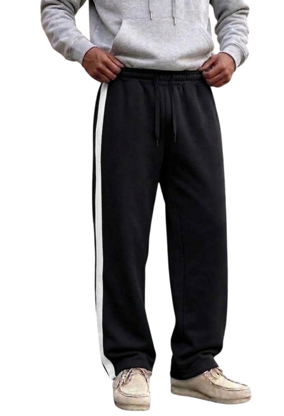 Track Pant for Men || Baggy Fit || Track Pants || Full Elastic Jogger Track Pant || 100% Cotton-image-33