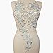 Noble Pure Handmade Beaded Crystal AB Color patches Sew on Rhinestones with Stones Sequins Beads Applique Designs Patches Sewing for DIY Wedding Dress Trim 30x60cm (AB)