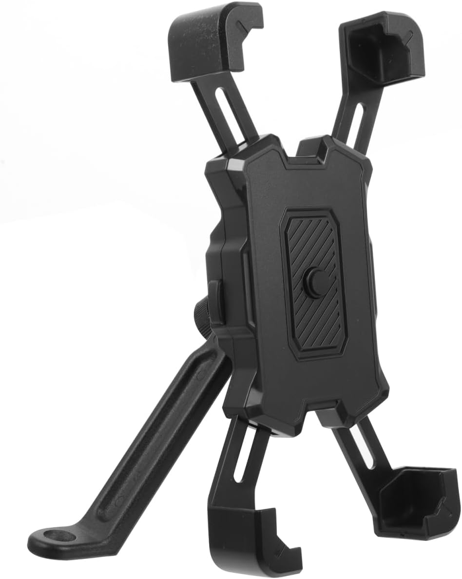 ULTECHNOVO Universal Motorcycle Phone Mount Rearview Mirror Holder Adjustable Shockproof Cell Phone Clamp for Bikes Tool-Free Installation Fits 4 0 Inch Smartphones