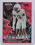 2023 Trading Card Prism Draft Picks Fearless Red Ice #9 Joey Porter Jr. - Rookie Year