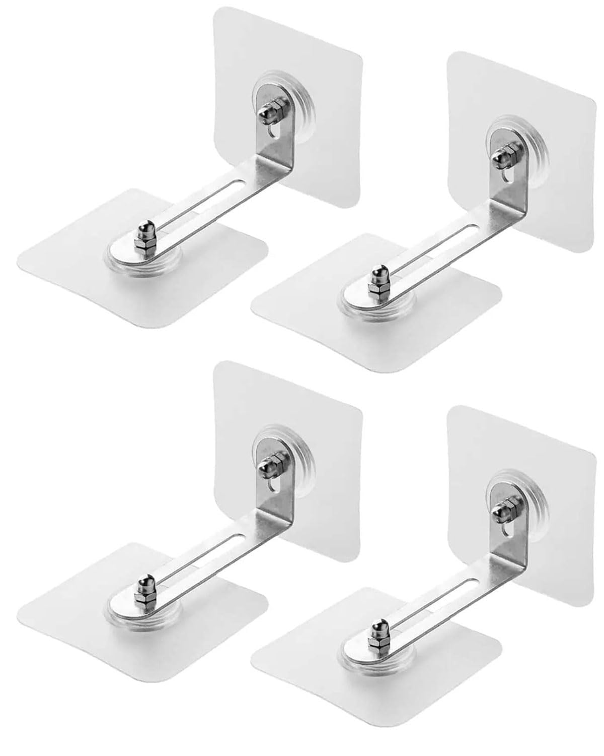 Ancoraggi da Parete per Mobili-4Pcs, Ancoraggio Antiribaltamento per Mobili Come Armadi per Mobili, per Mobili Come Armadi per Mobili per Protezione Bambini Animali Domestici,Senza Forare