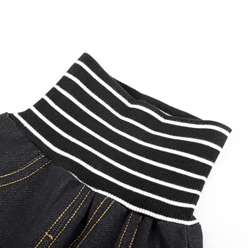 Jeans bébé décontracté qui ne serre pas la taille pour automne - 3