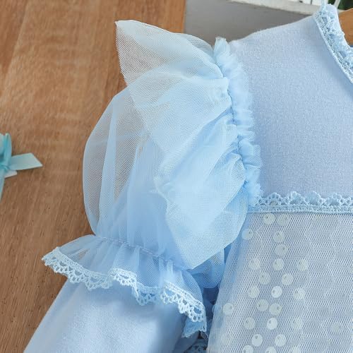 Girl Winter Tutu Dress Long Sleeve Crewneck Holiday Dresses for Toddler Girls3