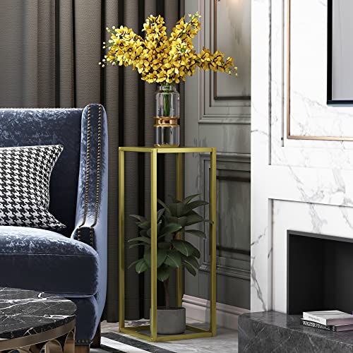 Y&Lyilane 3 Pack Metal Plant Stand Nesting Display End Table Iron Wedding Flower Stand Corner Planter Pot Rack For Garden Patio Terrace Living Room White #TOP3