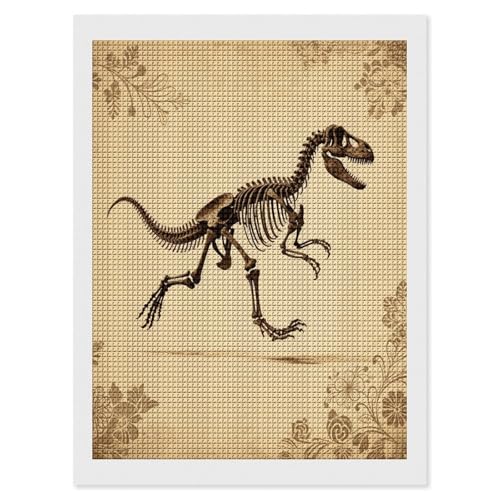 Peinture diamant dinosaure 30x40 cm anti stress avec outils inclus
