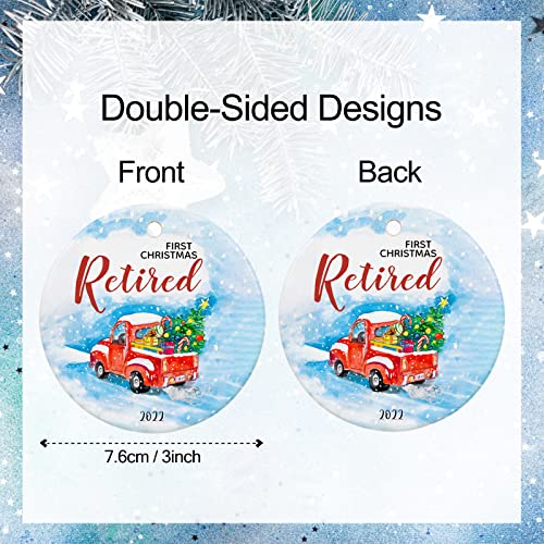 Retirement Gifts For Women 2022, First Christmas Retired Ornament 2022, Retirement Ornament For Women,Retiring Teacher,Nurse,Coworker, 3" Retired Christmas Ornament #TOP1