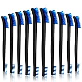 DOPENSPI 10 Pcs Small Cleaning Brushes, 17cm/6.69in Double-Ended Nylon Detail Brush Set for Jewelry Car Kitchen Bathroom Tight Spaces Crevice Cleaning