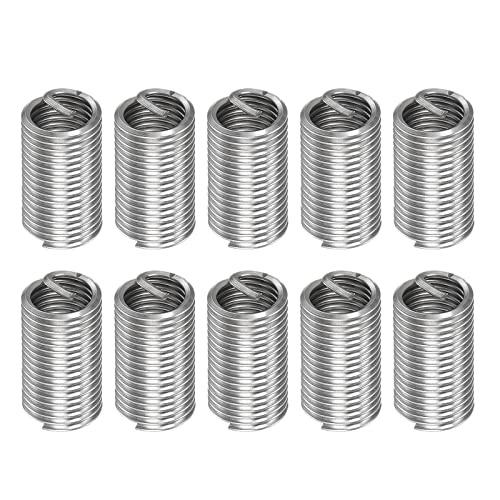 Inserts filetés hélicoïdaux M12 HARFINGTON en acier inoxydable 304 filetages 3D 36mm lot de 10