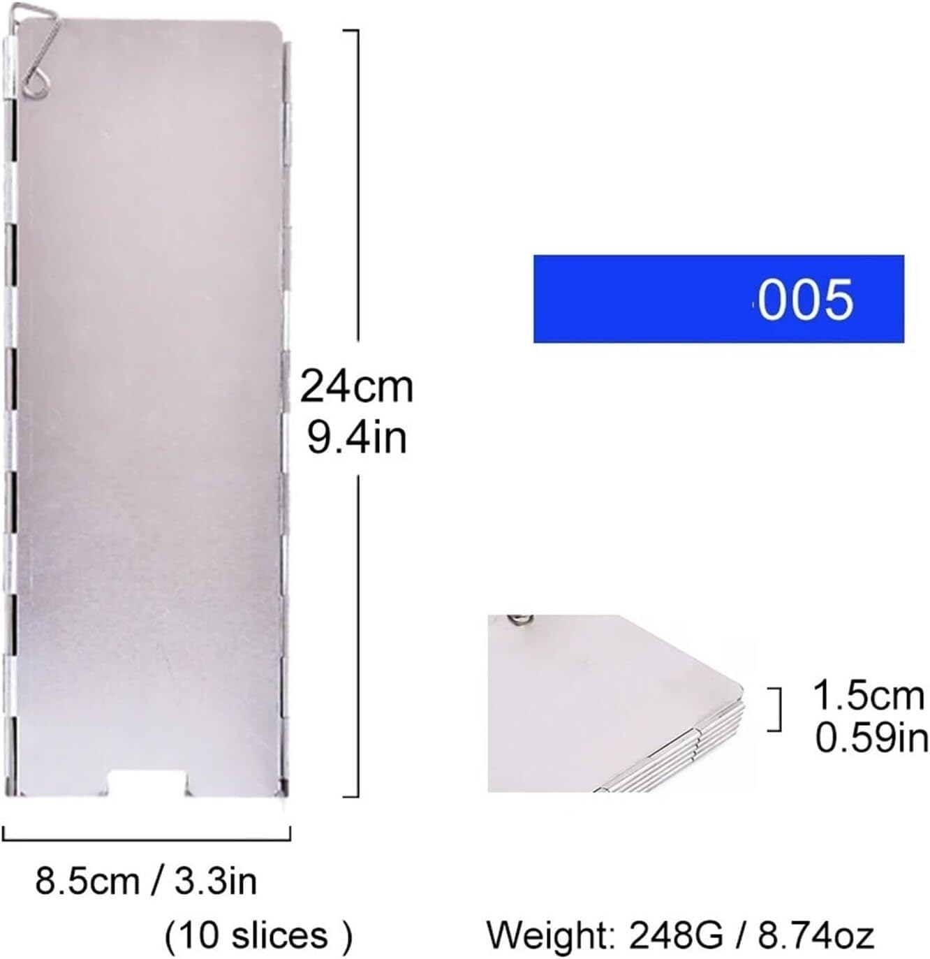 Pare-Brise Pliable for Pique-Nique extérieur et réchauds de Camping