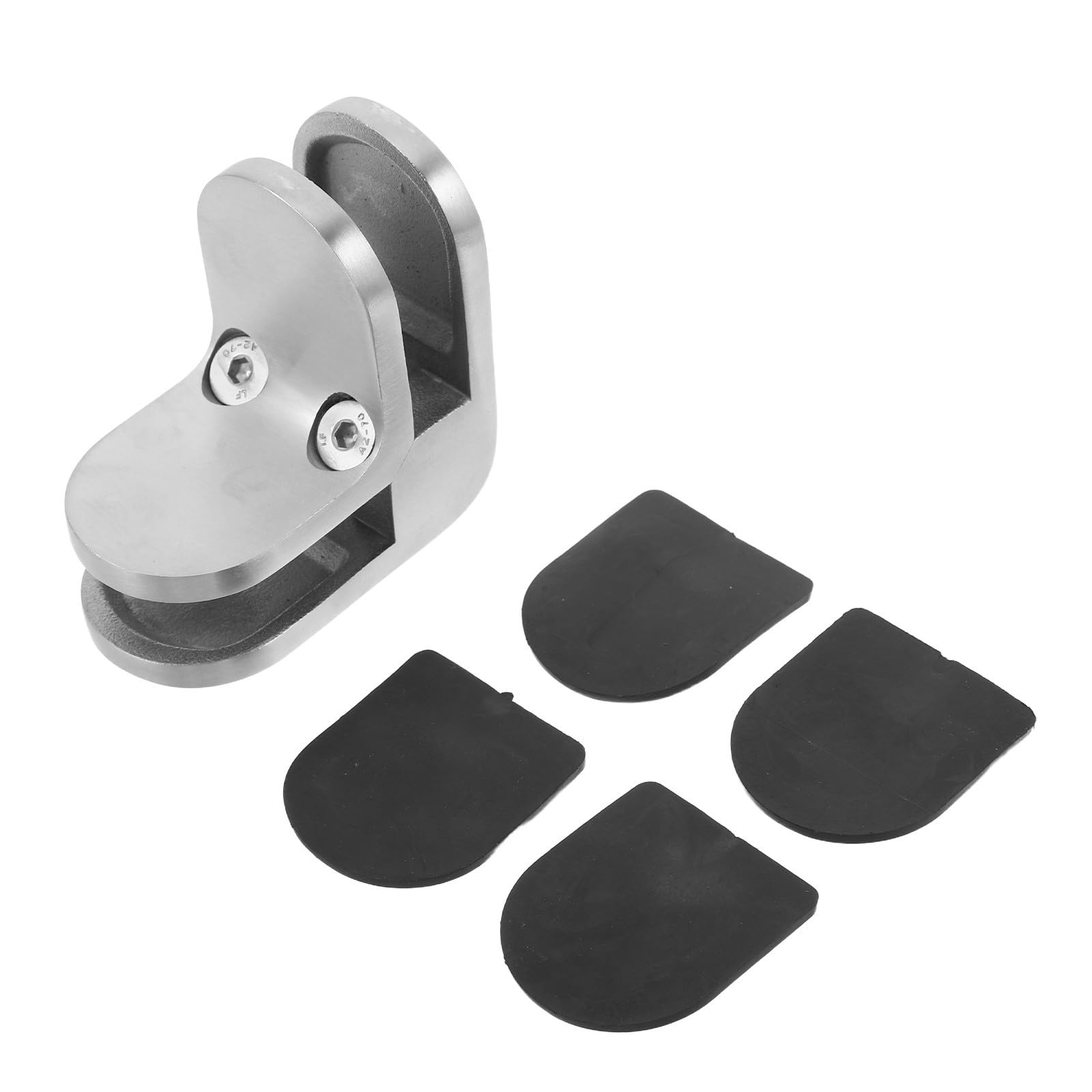 Pinza para vidrio de acero inoxidable soporte vertical horizontal y fijación en ángulo