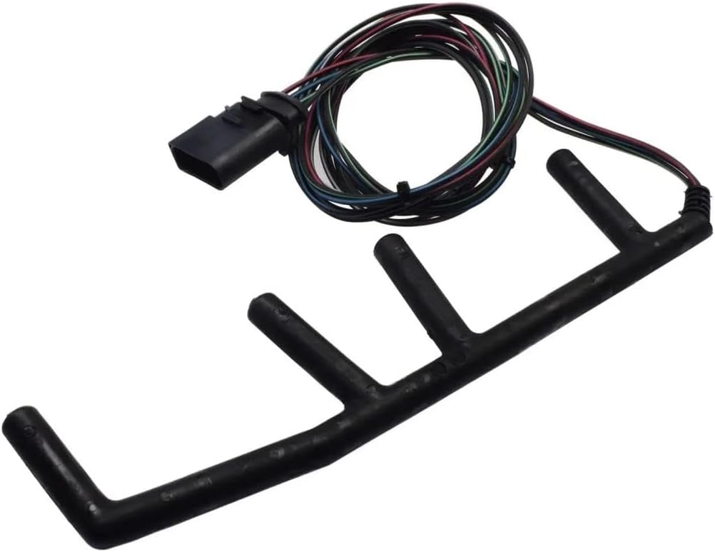 Car Diesel Glow Plug Set for VW for Golf for Jetta for Beetle MK4 1.9L for TDI Diesel 2002 2003 2004 Glow Plug with Wire Harness 250202022 038971220C(4pcs)