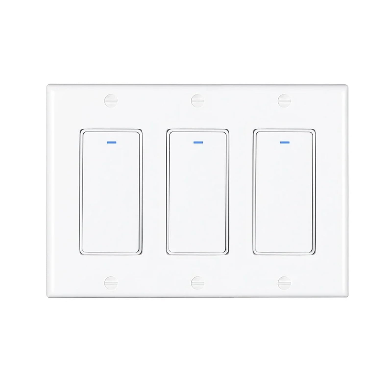 Smart Life włącznik światła z zegarem WiFi, przycisk ścienny włącznik/wyłącznik, 220 V, bezprzewodowy, 2, 3, 4 wejścia, dwukierunkowy pilot zdalnego sterowania (3 gang, pojedyncza droga)