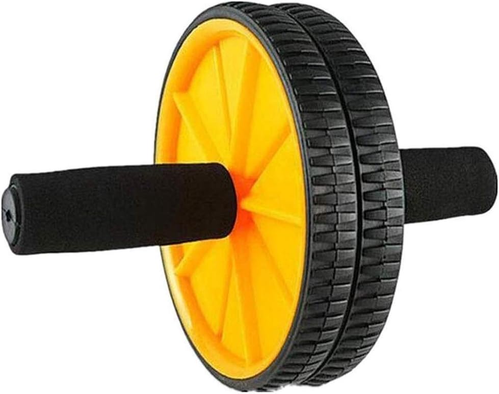 Core Rollers with Wheels and Comfortable Foam Handles, Easy to Assemble, for Abdominal Knee Exercises