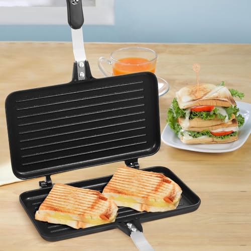 Plaque de cuisson double face antiadhésive de grosse taille
