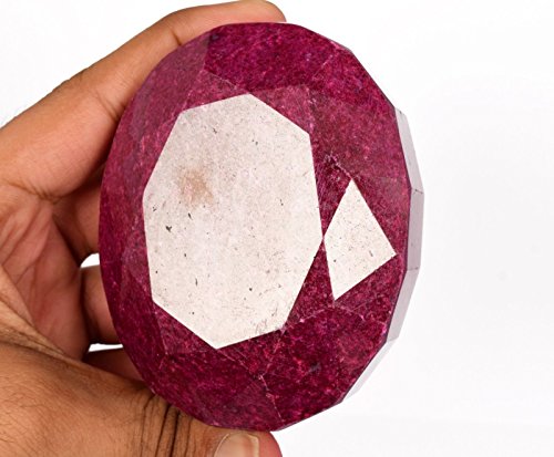 GEMHUB 2465 Ct Natural Gemstone Brilliant Oval Cut for 87 x 69mm Top Blood Red Ruby J-10562