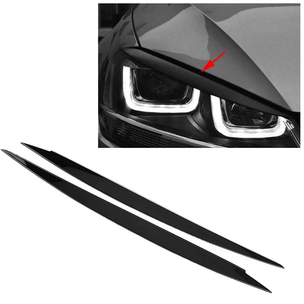 Un paio di coperture per fanali sopracciglia per 7 GTI 2013-2018 nero