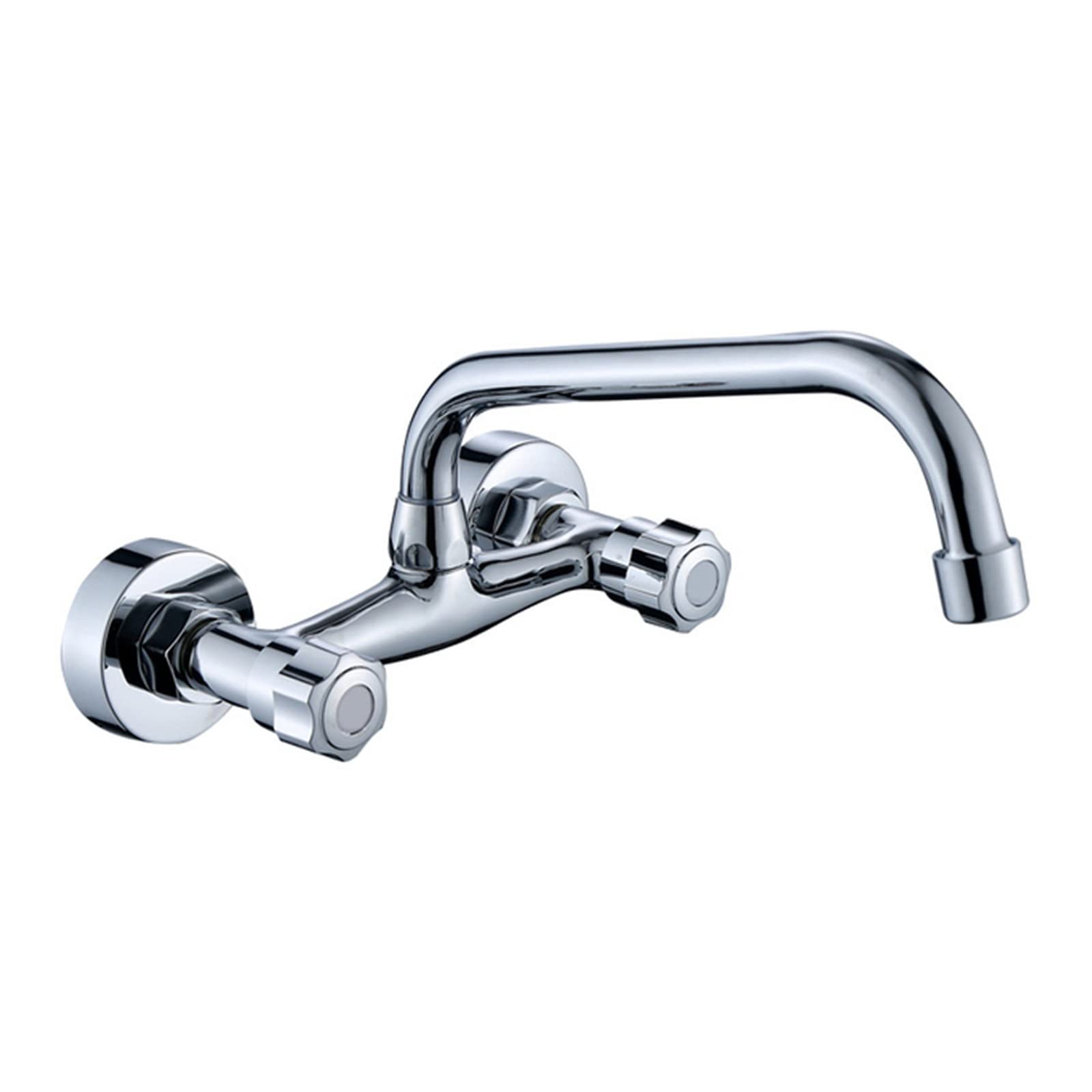 Robinet mitigeur eau froide et chaude mural deux trous pour évier cuisine