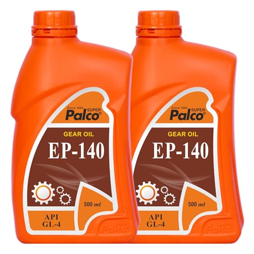 Image of PALCO EP 140 Extreme Pressure Gear Oil 500 ml (Pack 2) | API GL 4 Gear Oil for Cars, Bus & Other Heavy Vehicle High Performance Heavy-Duty for Smooth Transmissions, Superior Protection
