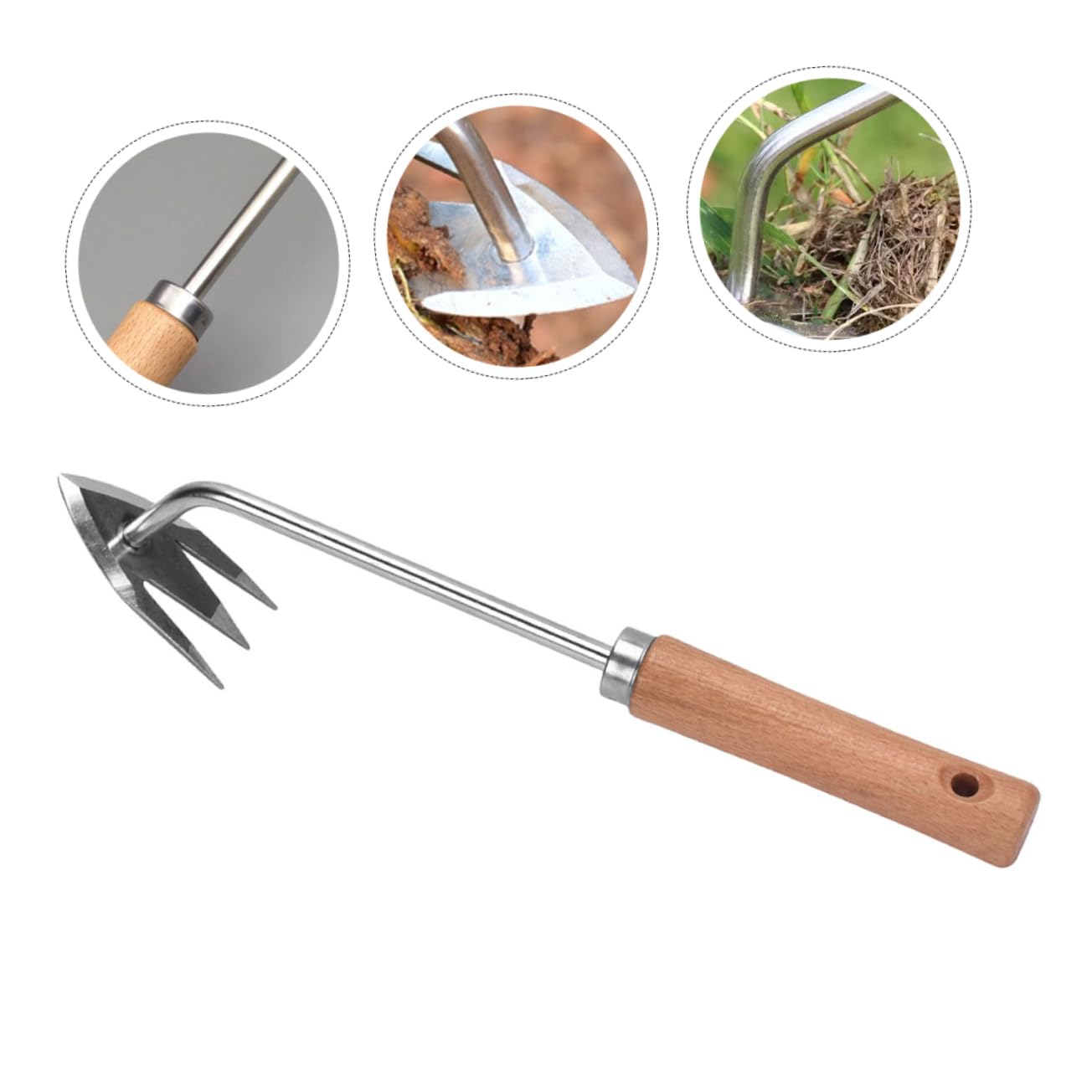 UPKOCH 3 Stück Jäten -werkzeuge Handbuch Handhaben Entfernungswerkzeug Abzieher Entwurzeln Gartenwerkzeuge Rasenkanten Manueller Unkrautstecher Unkraut-kit Jäter Metall