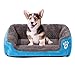 Cama para Mascotas Camas Perros Caseta Perros Colchoneta Dormir Cojín para Dormir Perrera Súper Suave con Función Impermeable Cojín para Nido Fossa para Gatos Perros Pequeños Y Medianos,A-80 * 60CM