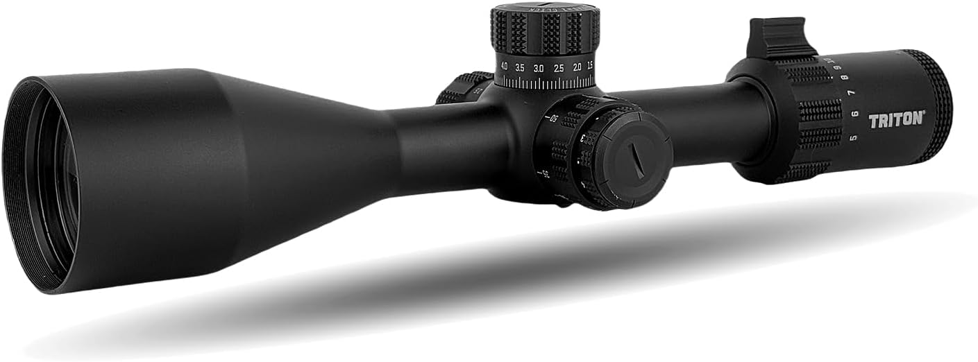 Hyperion 5-30x First Focal Plane High Power Variable Scope with SecureLock Locking Turrets, Side Parallax, Illuminated Reticle, FFP-MRAD | MIL Reticle | Rings NOT Included