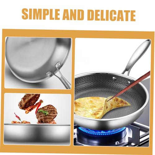 Wok de acero inoxidable con recubrimiento honeycomb Ciieeo miniatura 3