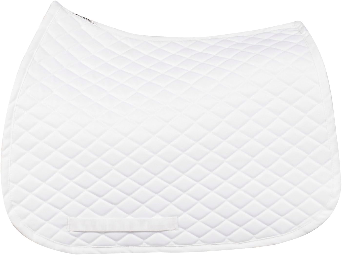 TuffRider Basic All Purpose Horse Riding Saddle Pad | Wither Relief Brushed Underside for Training and Competition - White