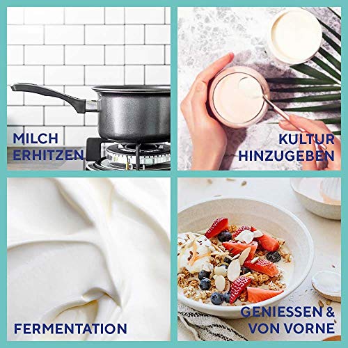 Fairment Bio Joghurtkulturen für Naturjoghurt - Joghurtferment Starterkulturen für bis zu 30x 1 Liter Naturjoghurt zum Selber Machen - Image 5
