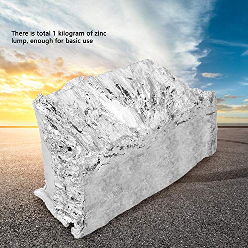 Hilitand HILITANDYPUVXR5HAW Pure Zinc 1Kg / 2.2Lb High Purity Zinc Lump, 99.995% Zn Block Metal Sample Ingot thumb #8