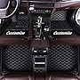Custom Floor Mats for Cars fit 95% Sedan SUV Sports Car Full Coverage All Weather Men Women Pads Protection Non-Slip Leather Floor Liners Black