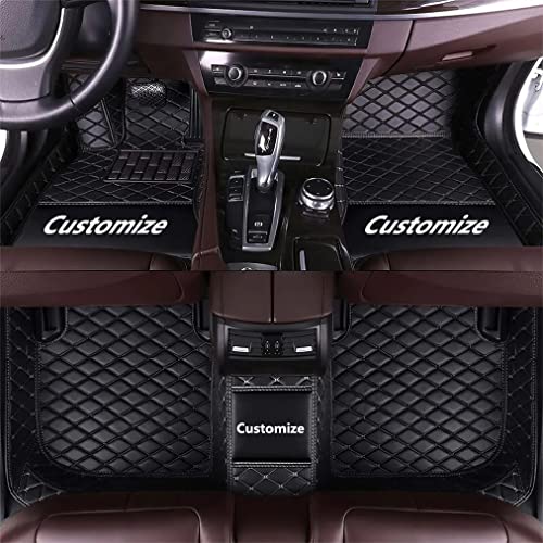 Custom Floor Mats for Cars fit 95% Sedan SUV Sports Car Full Coverage All Weather Men Women Pads Protection Non-Slip Leather Floor Liners Black