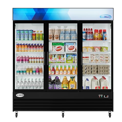 KoolMore 53 Cu. Ft. 3-Door Display Fridge