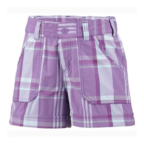Pantalones cortos para niña Columbia Youth Silver ideales para campamentos de verano y playa