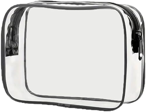 Miniatura 1 de Neceser de viaje transparente, aprobadas por la TSA, bolsas de viaje para artículos de tocador, bolsa de viaje tamaño cuarto de galón, bolsa de