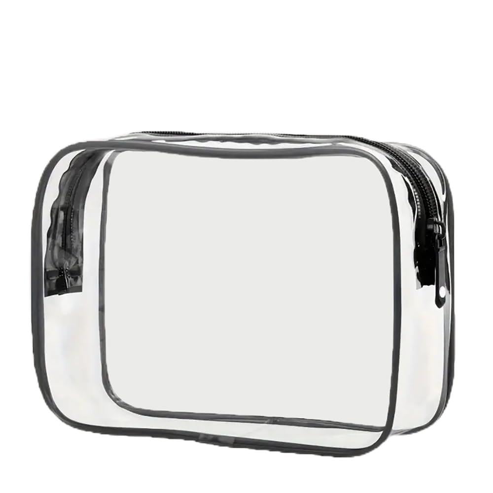 NaYiissi Clear Travel Toiletry Bag, TSA Approved Travel Bags for Toiletries, Quart Size Travel Bag Carry on Airport Airline Compliant Bag, Waterproof