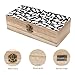 Cute Cats Wooden Jewelry Box with Hinged Lid Keepsake Fashion Treasure Chest Boxes Craft Stash Boxes