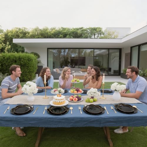 Save on 60 Pcs Black & Gold Plastic Plates with Code QUKMB5MI - Image 7