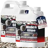 Mulch Glue, Rock Glue for Landscaping, 2 Gallon Gravel Glue Strong Adhesion of Pea Stabilizer Landscape Adhesive for Courtyard, Garden, Edging for Landscaping, Fast Dry & Safe for Plants Pets