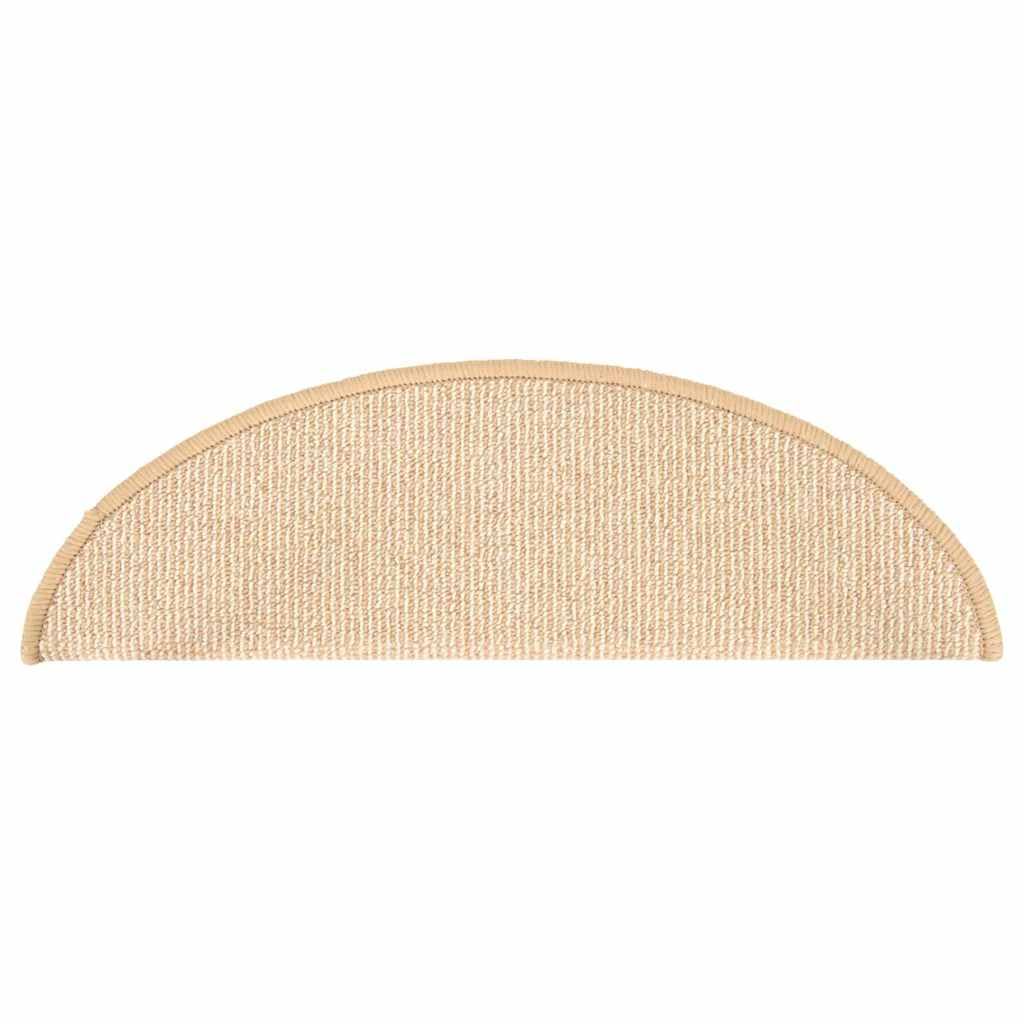 Maty Na Schody 15 Szt. 56x17x3 cm Kremowe Półokrągłe Nakładki
