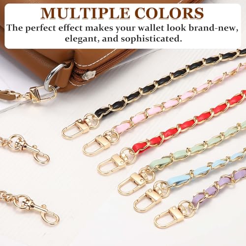Correas de cadena dorada con cuero para renovar tus bolsos de mano de forma elegante 5